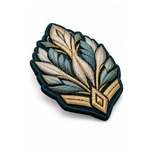 Badge brodé à la main de qualité supérieure en fil d'or pour uniforme, vente en gros - Product Image 5
