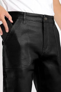 Latest New Arrival Factory Made Hot <b>Sale</b> Men Cow Hide Leather Pants in Wholesale Made in Best Quality Leather Pants <b>for</b> Men - Product Image 4