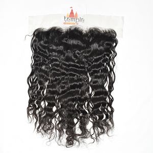 Vietnamese 13*6 Frontal Wholesale 100%cuticle aligned Natural <b>Black</b> Color machine double weft deep wave Human <b>Hair</b> <b>Extension</b> - Product Image 4