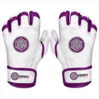 VENTA CALIENTE Guantes de bateo personalizados Nuevo diseño Digital Cabretta Cuero Hecho con logotipo de GOMA GUANTES de bateo de béisbol