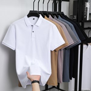 Polo d'été à manches courtes pour hommes 100% coton Logo personnalisé Vêtements décontractés Chemises polo simples et élégantes pour hommes - Product Image 1