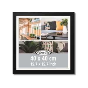 Cadre photo carré noir 40x40 cm, support d'affichage pour affiche - Product Image 5