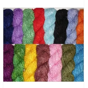 Recycled Silk Yarn at reasonable rate plancolorsarisilkyarn available undyed suitable