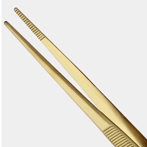 Pinzas de cocina de acero inoxidable Juego de utensilios de cocina de metal PC con puntas dentadas para cocina casera - Product Image 3