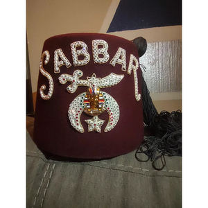 VTG maçonnique Shriner marron Fez chapeau francs-maçons maçonnique chapeau haute qualité personnalisé meilleure vente vente vente chaude Fezz - Product Image 1