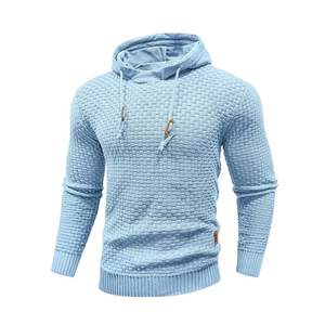 Sudadera con Capucha para Hombre, 100% Algodón Lavado, Antiarrugas, Manga Larga, Tejido de Punto, Sudadera con Capucha - Product Image 1