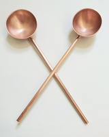 Cuillère de service en cuivre de luxe, finition dorée, manche long, haute qualité, style classique, capacité de 10 ml, design personnalisable, dîner de fête