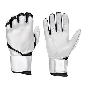 Adjustable Wrist <b>Strap</b> High Quality Professional Softball & Baseball Batting Gloves Comfortable Leather Made Baseball Gloves - Product Image 3
