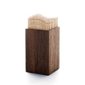 Minimalist Wooden <b>Toothpick</b> Holder | Sustainable Solid Wood <b>Toothpick</b> Storage Container for Home Kitchen, Restaurant Table, Café - Product Image 5