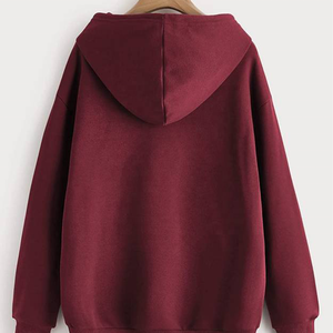 Unisex de alta calidad 280gsm sólido pulóver sudaderas de gran tamaño hombro caído logotipo personalizado sudaderas con capucha para niños niñas para el invierno - Product Image 2