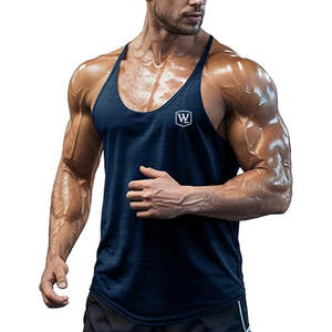 Débardeur musculaire tendance pour hommes, haut athlétique sans manches doux, vêtements décontractés à vendre - Product Image 1