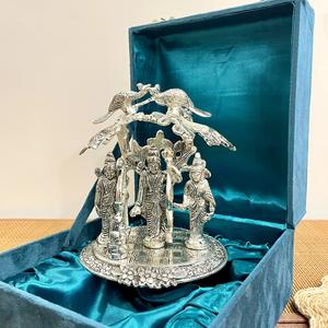 พระพุทธรูปรามดาร์บาร์ชุบเงินใต้ต้นไม้ - Product Image 3