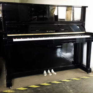 เปียโนอะคูสติกแบบตั้งตรง KAWAI KU1B สีดำ ของญี่ปุ่น คุณภาพระดับมืออาชีพ มือสอง สไตล์กลไก สำหรับส่งออกขายส่ง - Product Image 1