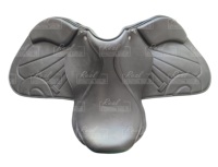 Selle d'équitation anglaise en cuir de qualité supérieure avec arceau en bois/plastique - Légère pour le saut d'obstacles et le dressage