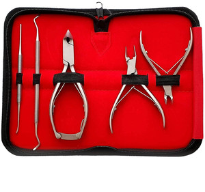 Juego de instrumentos de Podología de acero inoxidable de calidad superior con fuente de alimentación manual certificada CE para uso en hospitales y clínicas - Product Image 6