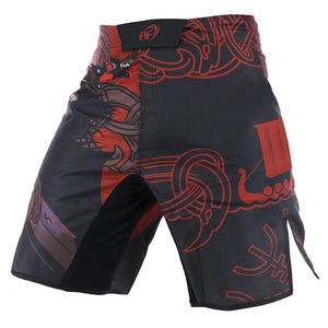 BJJ MMA Shorts Combat Kickboxing Grappling Shorts Adultes Jeunesse Arts Martiaux Sublimés Jiu Jitsu Entraînement de boxe - Product Image 1