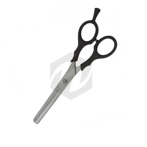 Tijeras de Entresacar para Cabello con Mango Ergonómico, Tijeras Profesionales de Peluquería Hechas de Acero Metálico con Agarre Cómodo para los Dedos - Product Image 3