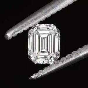 Premium 0.40 CT Emerald Cut Lab Grown Diamond VS2 Clarity Excellente coupe CVD Gemme en vrac pour bagues et pendentifs - Product Image 2