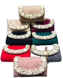 Bolso de mano étnico de diseñador hecho a mano de alta calidad para mujer, bolso de mano bordado elegante para mujer, artesanías de lujo - Product Image 3