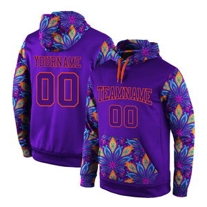 Sudadera con capucha de algodón con estampado de sublimación de alta calidad - Product Image 6