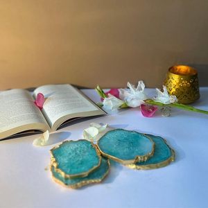 Posavasos de Resina de Alta Calidad, Superficie Lisa, Estilo Bohemio, Ecológico, Hecho a Mano para Cafeterías, Restaurantes, Mostradores de Café, Precio - Product Image 3