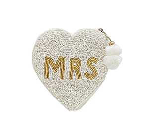 Mariage nuptiale Mini toile porte-monnaie pochette sac de mode avec fermeture à glissière brodée belle amour Style porte-clés - Product Image 4