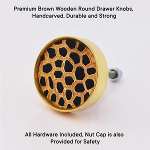 Bouton de tiroir en os fait à la main et bouton de porte en bois meilleure qualité Design nouvelle Collection - Product Image 2