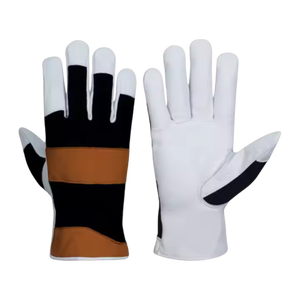 Gants de travail d'assemblage en cuir de chèvre haute Performance gants de sécurité résistants à l'abrasion confortables et doux pour la construction - Product Image 3