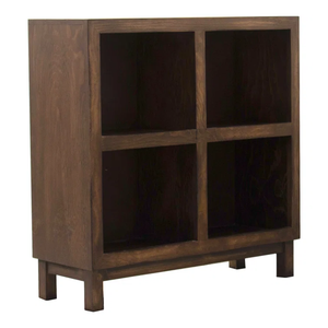 Étagère en bois sur pied à 4 niveaux Cube organisateur de stockage porte flottante Installation gratuite pour la maison Villa école salon - Product Image 4
