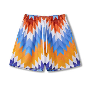 High Quality Men's Women's Double <b>Layer</b> Mesh Shorts Quick Drying Custom Sublimation Eco-Friendly Casual Style for Gym Basketball - Product Image 3