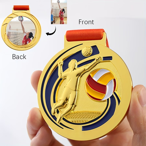 Medaglie Sportive Dorate Personalizzate Adatte per Competizioni, Eventi Scolastici, Premi per Feste, Medaglia Personalizzata <span class=keywords><strong>con</strong></span> <span class=keywords><strong>Nome</strong></span>/Testo - Product Image 4