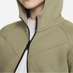 Sweat-shirts à capuche pour enfants à manches longues, respirants, brodés, de qualité supérieure, prix de gros, fermeture éclair, pull décontracté pour l'automne et l'hiver, logo - Product Image 3