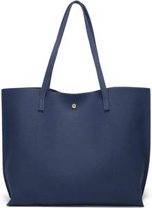 Women's Large Capacity <b>Faux</b> <b>Leather</b> <b>Tote</b> <b>Bag</b> with Tassel Embroidery Decorated for Work Travel Daily Life Made in Pakistan - Product Image 2