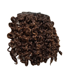Cheveux humains vietnamiens Remy Loose Deep Wave Curly Bundle Cheveux humains Deep Wave Clip Tip Tape Ins Cheveux humains de gros sans colle HD - Product Image 5