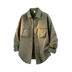 Veste d'hiver à carreaux en flanelle doublée de laine pour hommes avec bouton, veste à capuche à manches longues, manteau pull pour femmes, veste de style moto - Product Image 1
