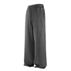 Pantalons de survêtement Baggy lourds hommes coton jambe large coton mélange français éponge pantalons de survêtement - Product Image 1