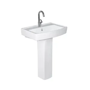 Trusted Dealer Selling Single Hole Original Material Ceramic Wash Basin Pedestal with Custom Logo with 5 Years Warranty