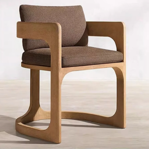 Juego de Muebles de Jardín con Sillas de Bar para Hotel, Muebles de Comedor con Estructura de Madera de Teca para Decoración del Hogar y Jardín - Product Image 4