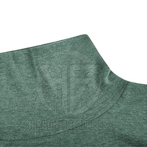Warm Layering Clothing Plain High Collar Long Sleeve Knit Top for Outdoor Daily Wear <b>Men</b> <b>Turtle</b> <b>Neck</b> Shirt - Product Image 6
