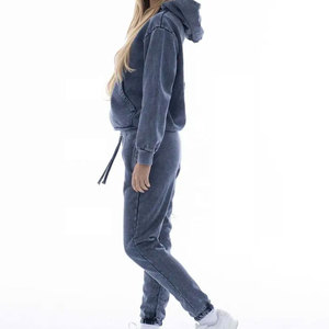 Survêtement de sport respirant pour hommes 2-en-1 à capuche pour l'entraînement et le jogging cordon de serrage grande taille survêtements en gros pour l'hiver - Product Image 5