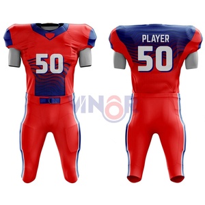 Uniformes de fútbol americano de poliéster 100% para adultos y clubes juveniles, conjuntos de Jersey y pantalón a juego personalizados, uso deportivo - Product Image 1