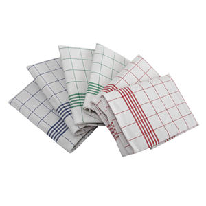 Serviettes 100% coton de haute qualité avec bandes vintage multicolores personnalisables pour la cuisine et l'avion - Product Image 4