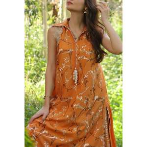 Conjunto de 2 Piezas: Camisa de Gasa Bordada sin Costuras con Pantalón Teñido TL-52086 - Product Image 5