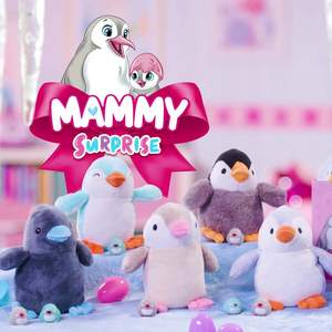 Sbabam Penguin Peluche Suave de Mammy Surprise Walkers & Pull Toys para Niños - Product Image 6