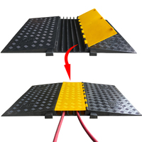 Rampe de câble en caoutchouc PVC industriel à 5 canaux conforme à la norme ADA