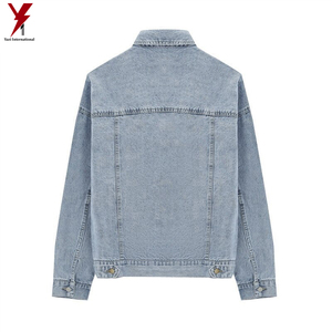 Veste en jean hommes 2024 printemps manteau surdimensionné Vintage veste en jean ample vêtements d'extérieur mode vestes d'hiver - Product Image 4