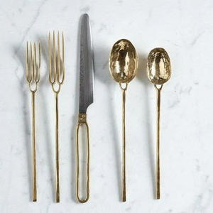 Articles Offre Spéciale Top Tendance Acrylique Poignée Argent Couverts En Acier Inoxydable Couverts pour Hôtels Restaurant Maison Cuisine - Product Image 5