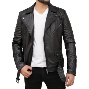 Chaqueta de Cuero para Hombre al por Mayor, Estilo Motero Casual Urbano, Prenda Exterior de Cuero Premium, Logotipo Personalizado, Proveedor Mayorista de Fábrica OEM - Product Image 6