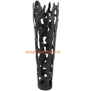 Vases et pots de fleurs en aluminium moulé plaqué or brillant pour décoration de table Design de luxe Meilleures ventes Vases pour cafés et hôtels Pots - Product Image 3