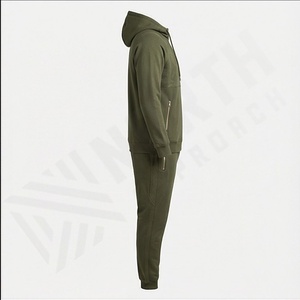 Survêtements de course personnalisés, jogging d'entraînement, fermetures éclair sur le devant, impression personnalisée de haute qualité, broderie, survêtement grande taille pour hommes - Product Image 3